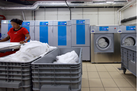 Laundry Marriott with Employee